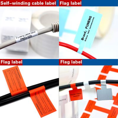 Custom Waterproof Cable Labels Industrial Strong Adhesive Stickers