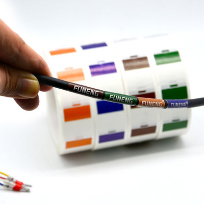 Custom Waterproof Cable Labels Strong Adhesive Industrial Use